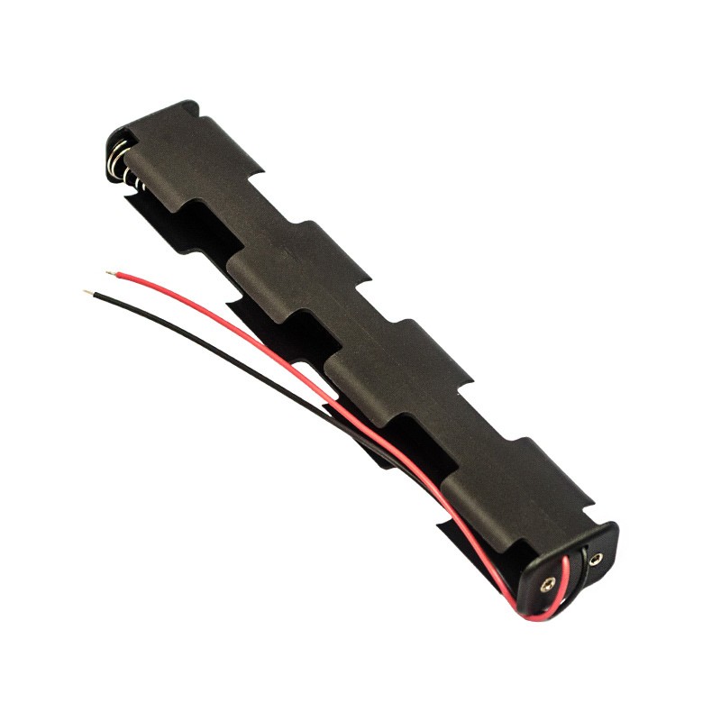 1 pcs : BH16AAW - Battery Holder (Open) AA 6 Cell Wire Leads - 6' (152.4mm)