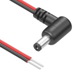 1 pcs : 10-02320 - Cable Assembly 2.5mm ID, 5.5mm OD Plug, Right Angle to Wire Leads Flat 6.0' (1.83m)