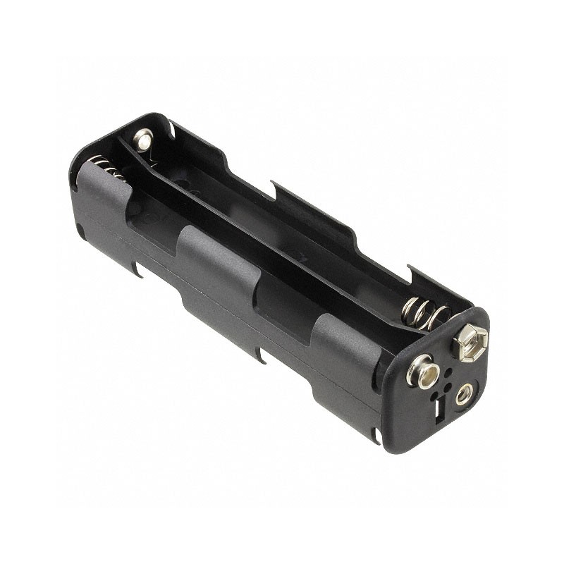 1 pcs : BH28AASF - Battery Holder (Open) AA 8 Cell 9 Volt Snap Fasteners