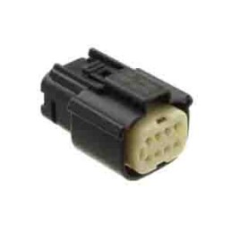 1 pcs - Molex, 33472 8 Way Crimp Terminal Housing, Black