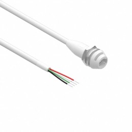 1 pcs : 10-03410 - Cable Stereo (4 Conductor, TRRS) Phone Jack, 3.5mm (1/8'), Panel Mount To Cable (Round) 1.0' (30.50cm)