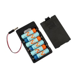 1 pcs : 248 - Battery Holder (Covered) AA 6 Cell Wire Leads with Connector