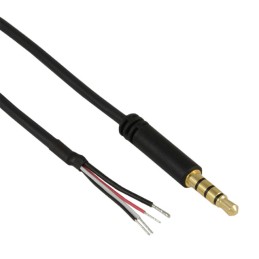 1 pcs : 10-02046 - Cable Stereo (4 Conductor, TRRS) Phone Plug, 3.5mm (1/8') To Cable (Round) 6.0' (1.83m)