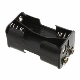 1 pcs : BH24AASF - Battery Holder (Open) AA 4 Cell 9 Volt Snap Fasteners