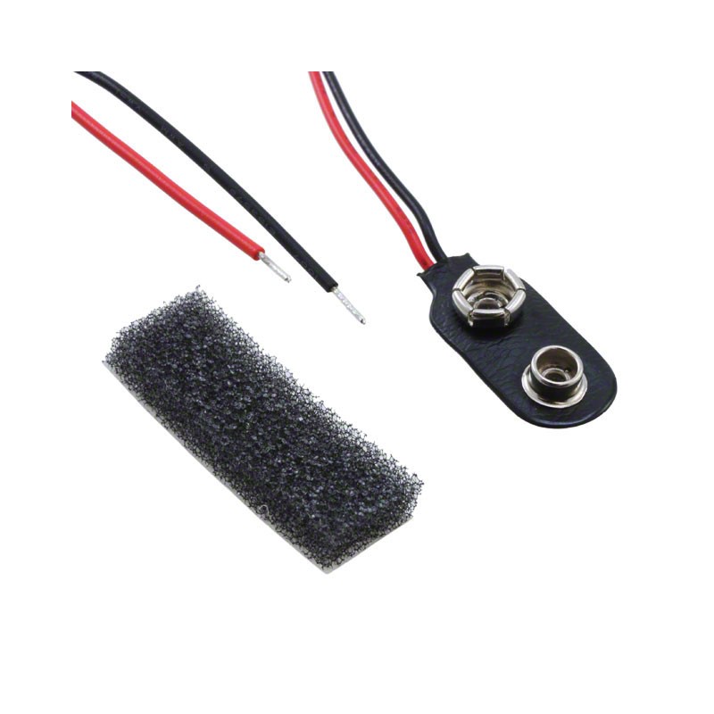 1 pcs : BS61 - Battery Connector, Snap 9V 1 Cell Wire Leads