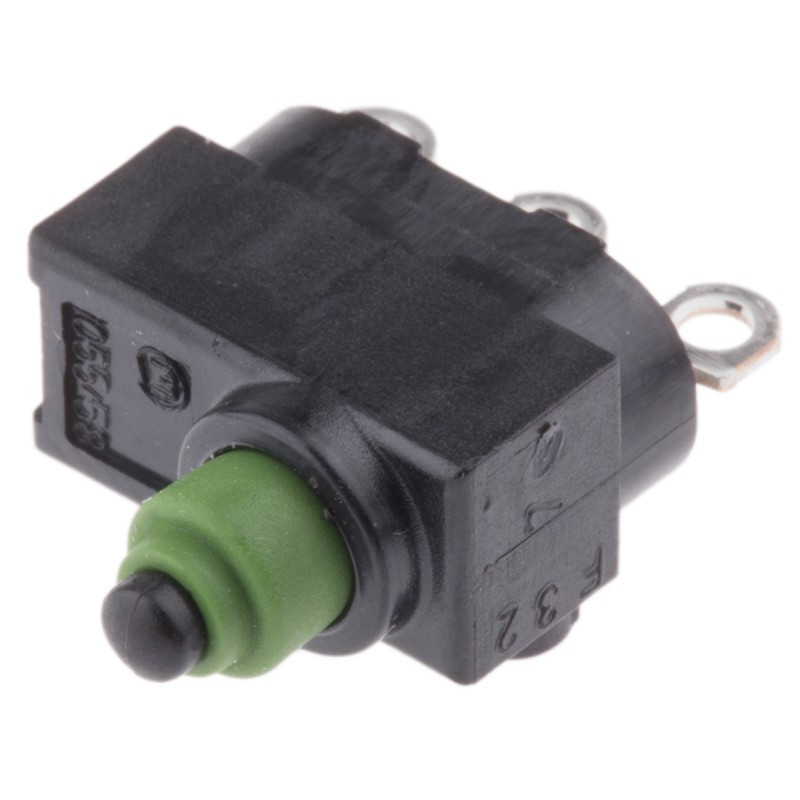 1 pcs - Marquardt Pin Plunger Micro Switch, Solder Terminal, 4 A @ 12 V dc, SP-CO, IP00, IP67