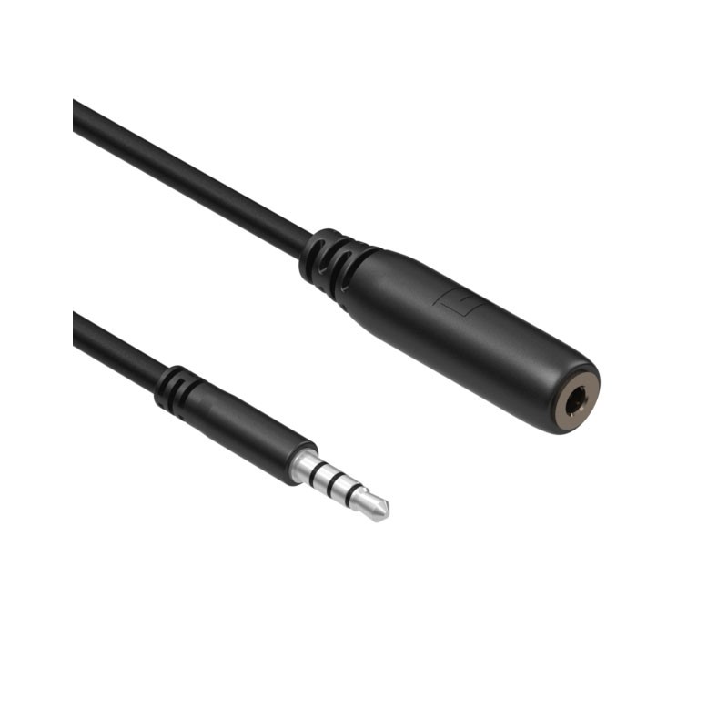 1 pcs : 10-03224 - Cable Stereo (4 Conductor, TRRS) Phone Jack, 3.5mm (1/8') To Phone Plug, 3.5mm (1/8') 14.8' (4.50m)