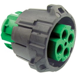 100 pcs - ITT Cannon, APD 4 Pole Din Plug, DIN 72585, 48 V dc IP67, IP69K, Male, Cable Mount