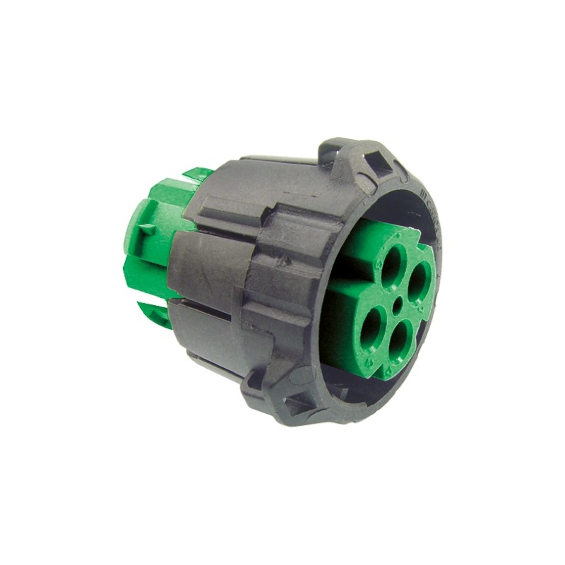 100 pcs - ITT Cannon, APD 4 Pole Din Plug, DIN 72585, 48 V dc IP67, IP69K, Male, Cable Mount