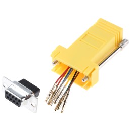 1 pcs - RS PRO D Sub Adapter Female 9 Way D-Sub to Female RJ45