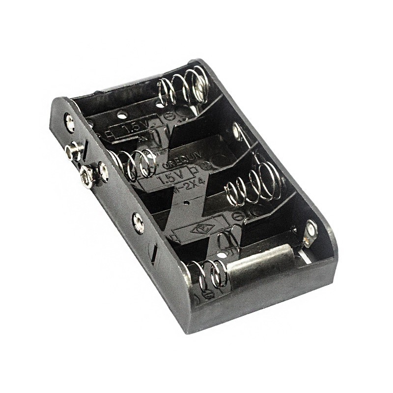 1 pcs : BH4CSF - Battery Holder (Open) C 4 Cell 9 Volt Snap Fasteners