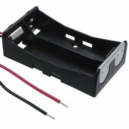 1 pcs : BA2AAW - Battery Holder (Open) AA 2 Cell Wire Leads - 6' (152.4mm)