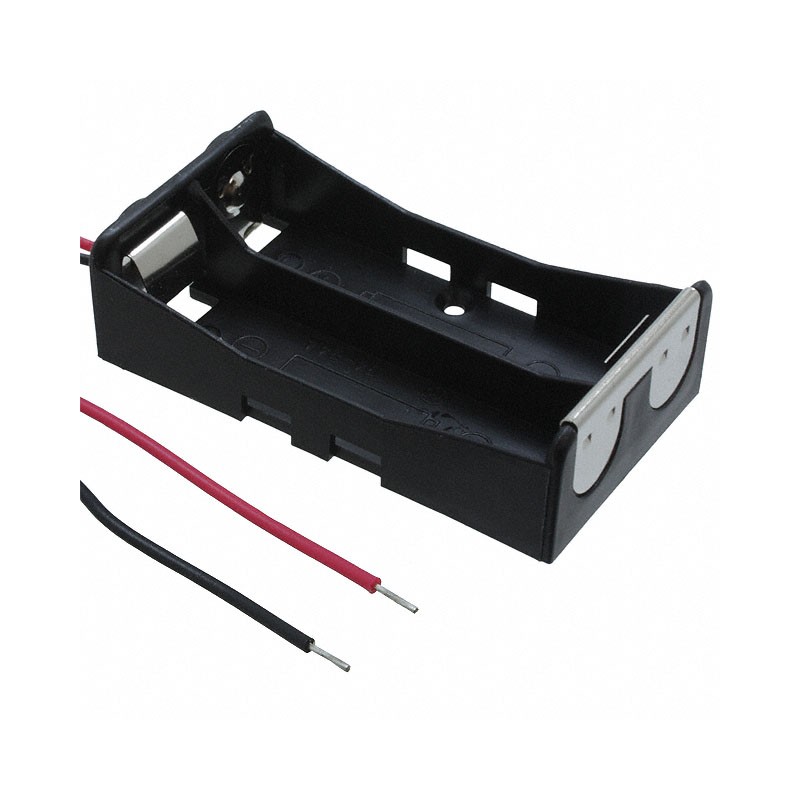 1 pcs : BA2AAW - Battery Holder (Open) AA 2 Cell Wire Leads - 6' (152.4mm)