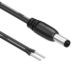 1 pcs : 10-02389 - Cable Assembly 2.5mm ID, 5.5mm OD Plug to Wire Leads Flat 15.0' (4.57m)