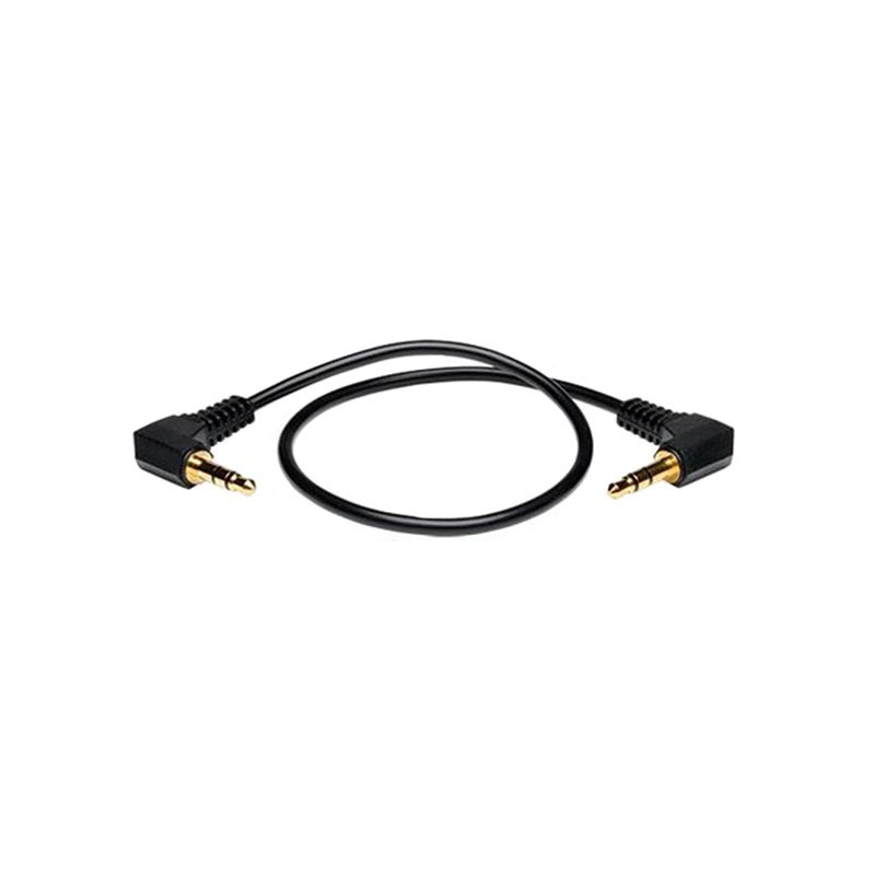 1 pcs : P312-001-2RA - Cable Stereo (3 Conductor, TRS) Phone Plug, 3.5mm (1/8'), Right Angle To Phone Plug, 3.5mm (1/8'), Right 