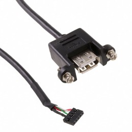 1 pcs : U024-003-5P-PM - Cable Assembly USB A Female Receptacle to Rectangular 5 pos Header 3.00' (914.4mm)