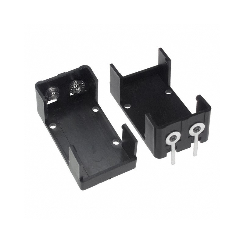 1 pcs : 1294 - Battery Holder (Open) 9V 1 Cell PC Pin