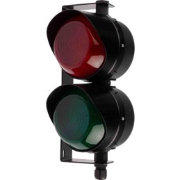 1 pcs - Moflash LED TL Series Green, Red LED Beacon, 2 Lights, 35 - 85 V, Bracket Mount