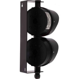 1 pcs - Moflash LED TL Series Green, Red LED Beacon, 2 Lights, 35 - 85 V, Bracket Mount