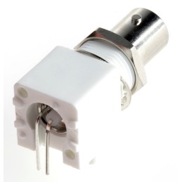 1 pcs - RS PRO, jack PCB Mount BNC Connector, 75Ω, Through Hole Termination, Right Angle Body