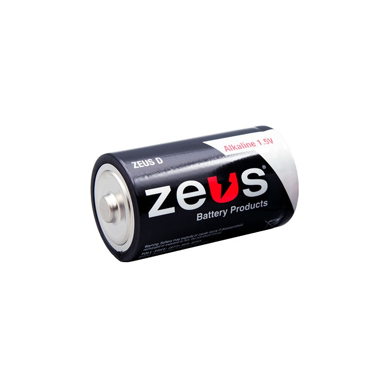 2 pcs : ZEUS D - D Alkaline Manganese Dioxide 1.5 V Battery Non-Rechargeable