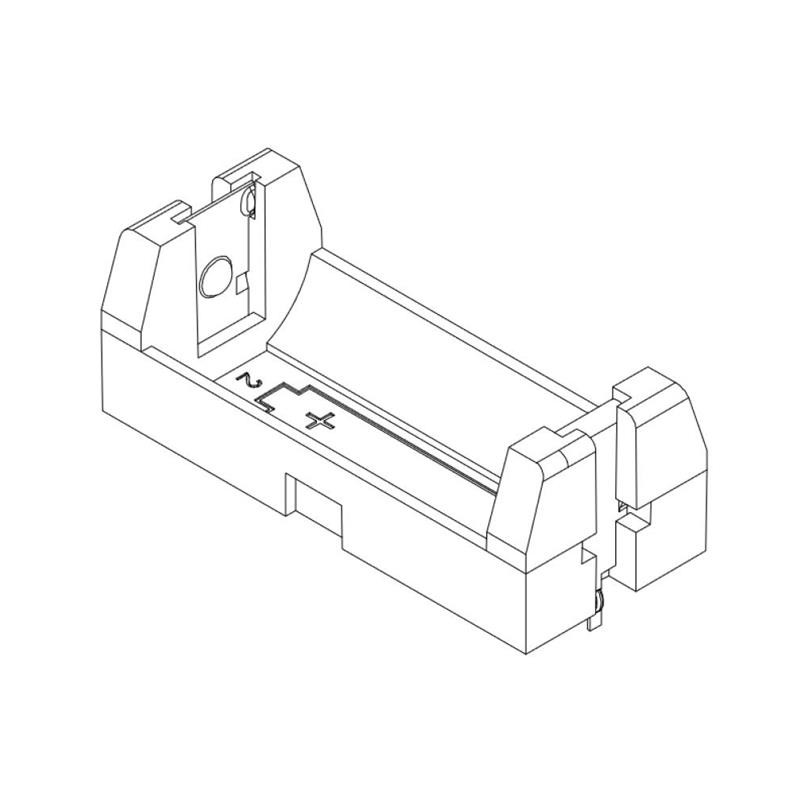 1 pcs : A-BAT-BH-B1-EA-CRP1 - Battery Holder (Open) Multiple Cell