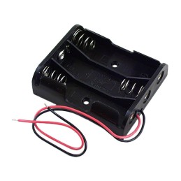 1 pcs : BH3AAW - Battery Holder (Open) AA 3 Cell Wire Leads