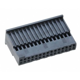 2 pcs - Samtec, ISDF Female PCB Connector Housing, 1.27mm Pitch, 10 Way, 1 Row Top Entry