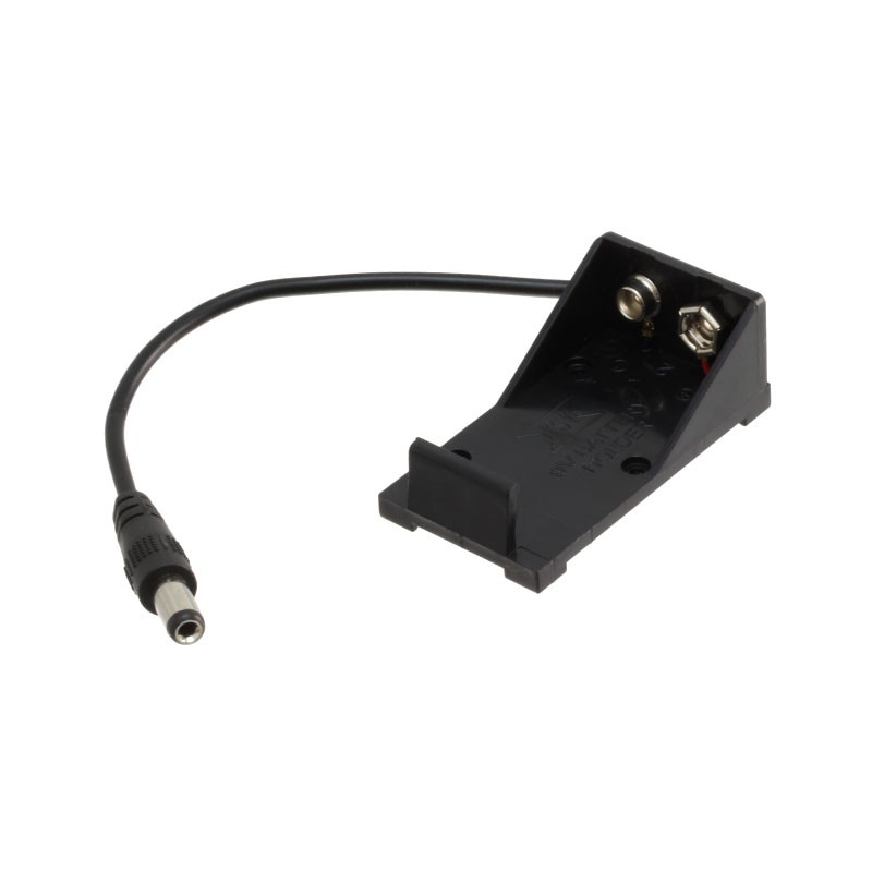 1 pcs : PRT-10512 - Battery Holder (Open) 9V 1 Cell Barrel Plug, 2.1mm I.D. x 5.5mm O.D.