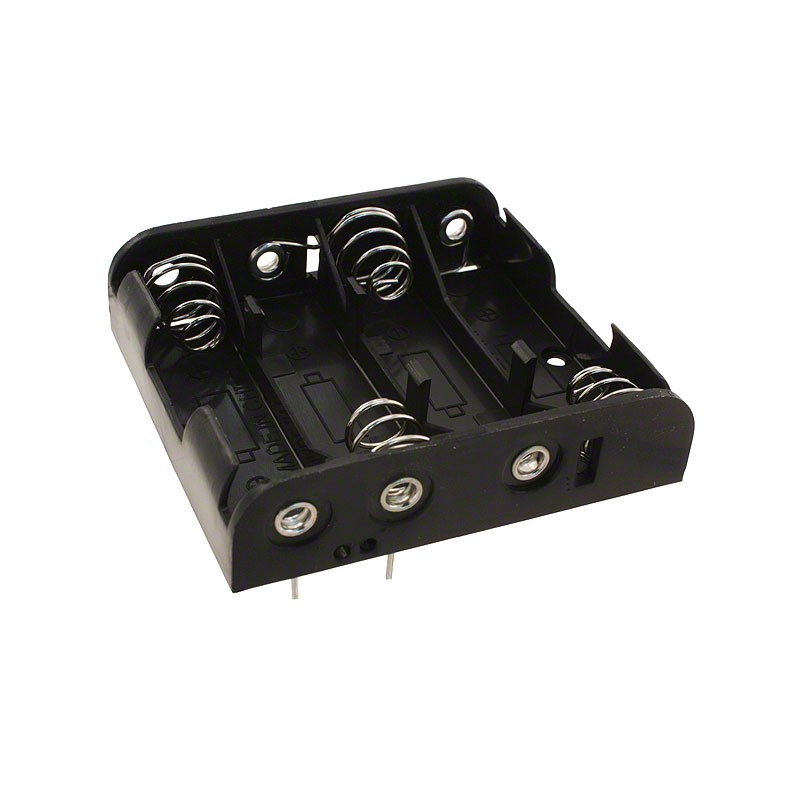 1 pcs : BH4AAPC - Battery Holder (Open) AA 4 Cell PC Pin