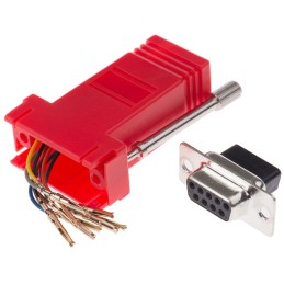 1 pcs - RS PRO D Sub Adapter Female 9 Way D-Sub to Female RJ45