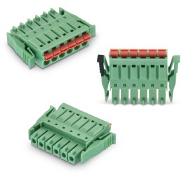 2 pcs - Wurth Elektronik 3.5mm Pitch 2 Way Vertical Pluggable Terminal Block, Plug, Cable Mount, Solder Termination