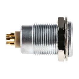 1 pcs - Lemo Circular Connector, 5 Contacts, Panel Mount, Socket, Female, IP50, 0B Series
