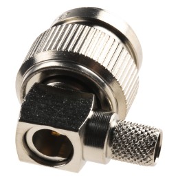 1 pcs - Telegartner, Plug Cable Mount TNC Connector, 50Ω, Crimp Termination, Right Angle Body