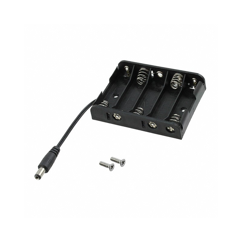 1 pcs : 3456 - Battery Holder (Open) AA 5 Cell Wire Leads - 5' (127.00mm)