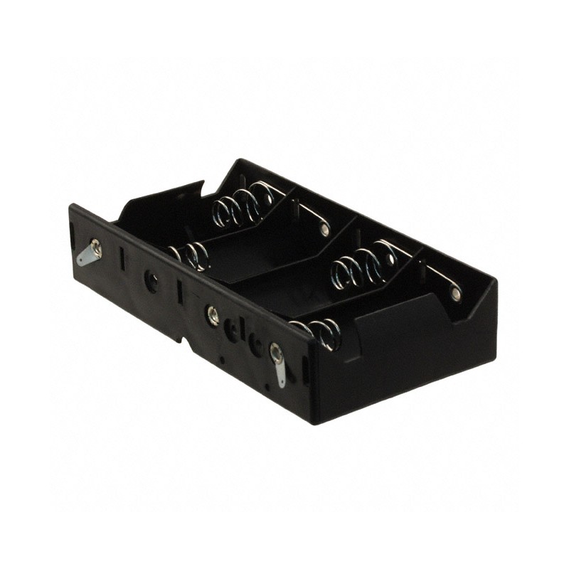 1 pcs : BH4DL - Battery Holder (Open) D 4 Cell Solder Lug