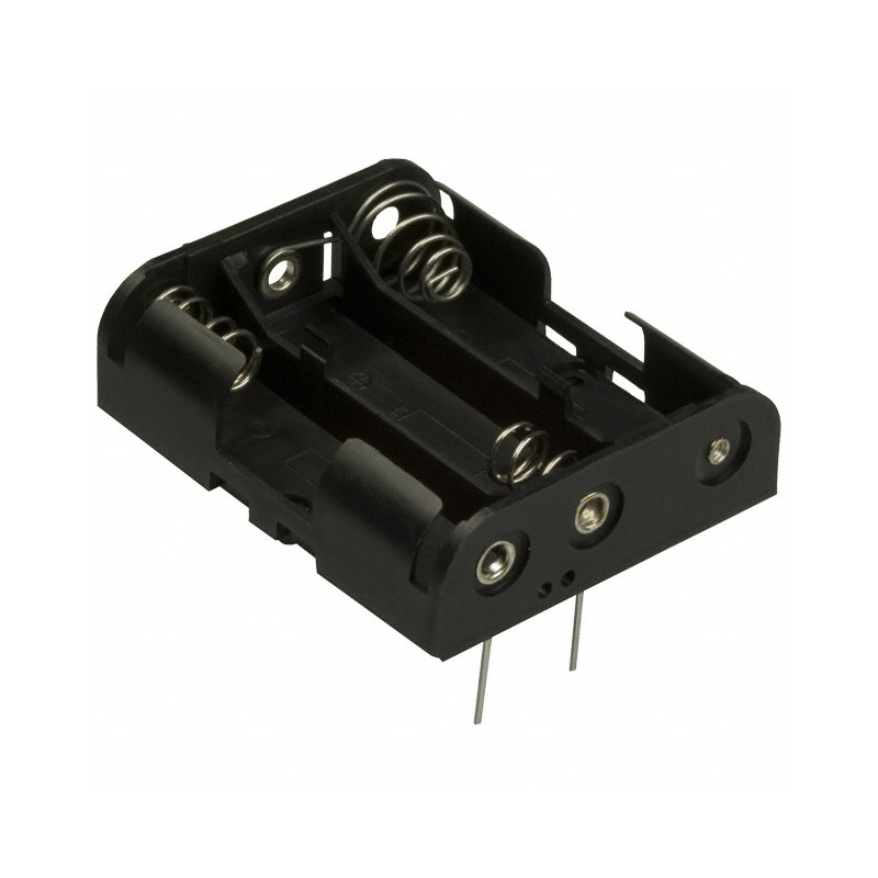 1 pcs : BH3AAPC - Battery Holder (Open) AA 3 Cell PC Pin