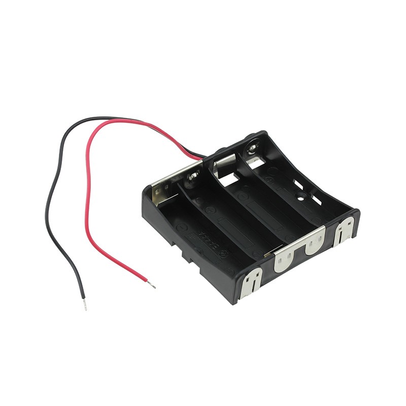 1 pcs : BA4AAW - Battery Holder (Open) AA 4 Cell Wire Leads - 6' (152.4mm)