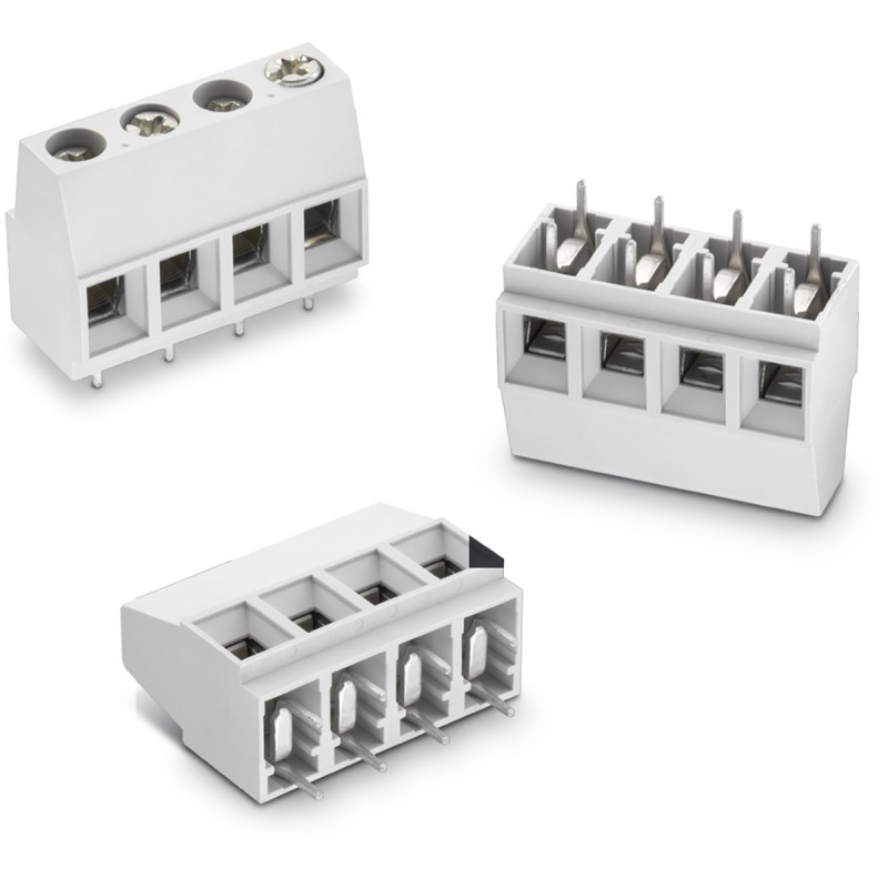 1 pcs - Wurth Elektronik 2566 Series PCB Terminal Block, 4-Contact, 10.16mm Pitch, Through Hole Mount, 1-Row, Solder Termination