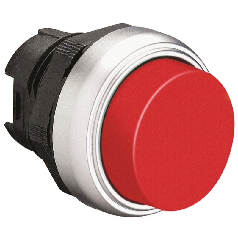 1 pcs - Lovato Platinum Series Red Spring Return Push Button Head, 22mm Cutout, IP66, IP67, IP69K