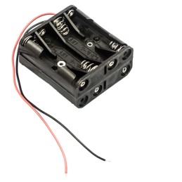 1 pcs : BH28AAAW - Battery Holder (Open) AAA 8 Cell Wire Leads - 6' (152.4mm)