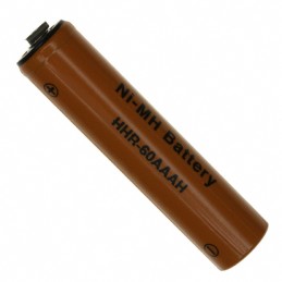 1 pcs : HHR-60AAAHT - AAA 1.2 V Nickel Metal Hydride Battery Rechargeable (Secondary) 500mAh