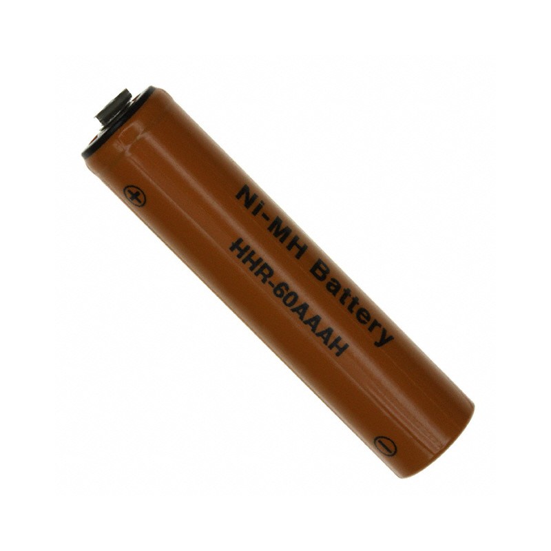 1 pcs : HHR-60AAAHT - AAA 1.2 V Nickel Metal Hydride Battery Rechargeable (Secondary) 500mAh
