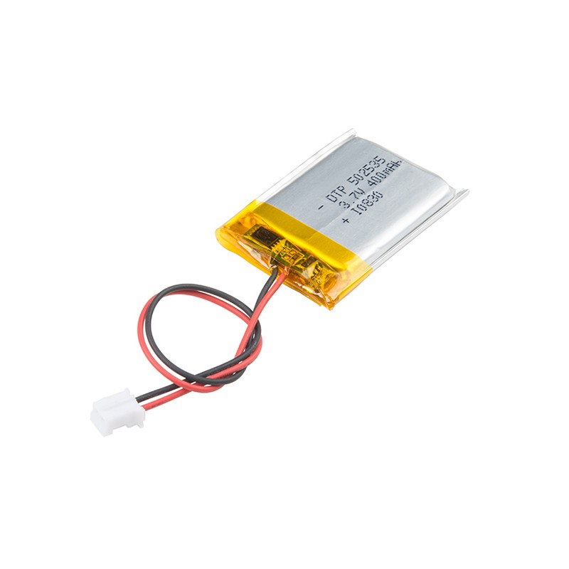 1 pcs : PRT-13851 - 3.7 V Lithium-Ion Battery Rechargeable (Secondary) 400mAh