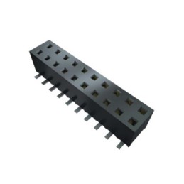 2 pcs - Samtec MMS Series Straight Through Hole Mount PCB Socket, 7-Contact, 1-Row, 2mm Pitch, Solder Termination