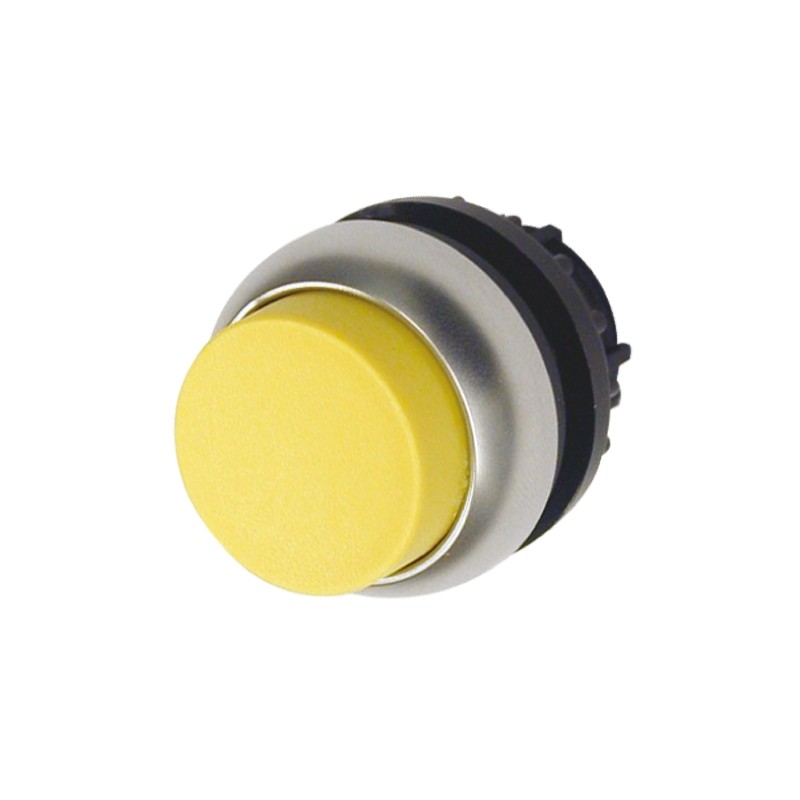 1 pcs - Eaton RMQ Titan M22 Series Yellow Momentary Push Button Head, 22mm Cutout, IP69K