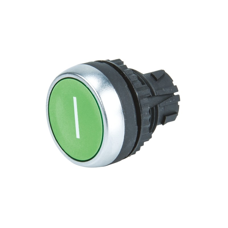 1 pcs - BACO Green I Push Button Head, 22mm Cutout, IP66
