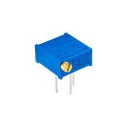 1 pcs : 3296P-1-105LF - Trimmer Resistors - Through Hole 3/8' 1Mohms Sealed Horizontal Adjust