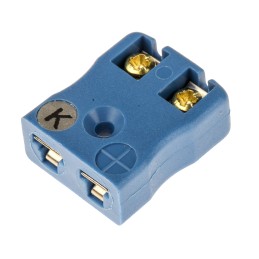 1 pcs - RS PRO PCB Mounting Thermocouple Connector for Use with Type K Thermocouple, Miniature Size, JIS Standard