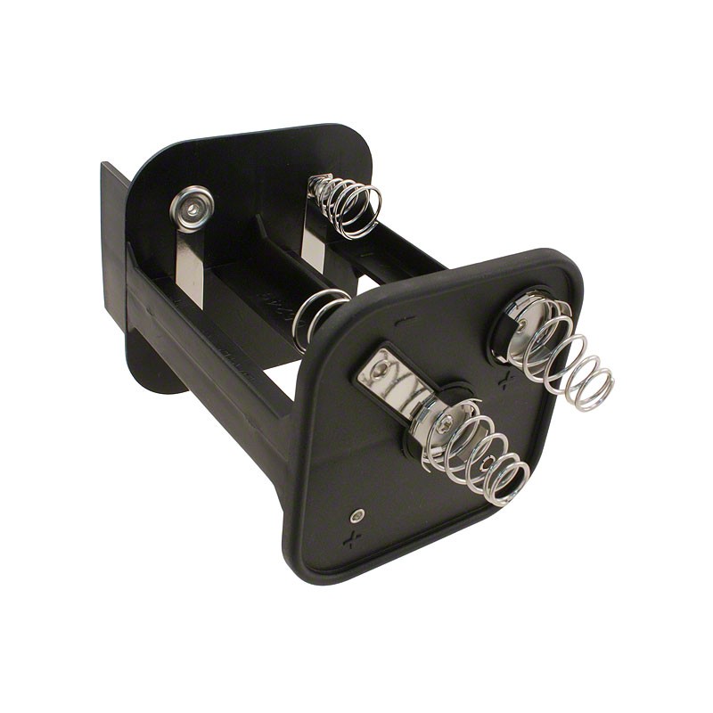 1 pcs : BA4D-S - Battery Holder (Open) D 4 Cell Lantern Contacts